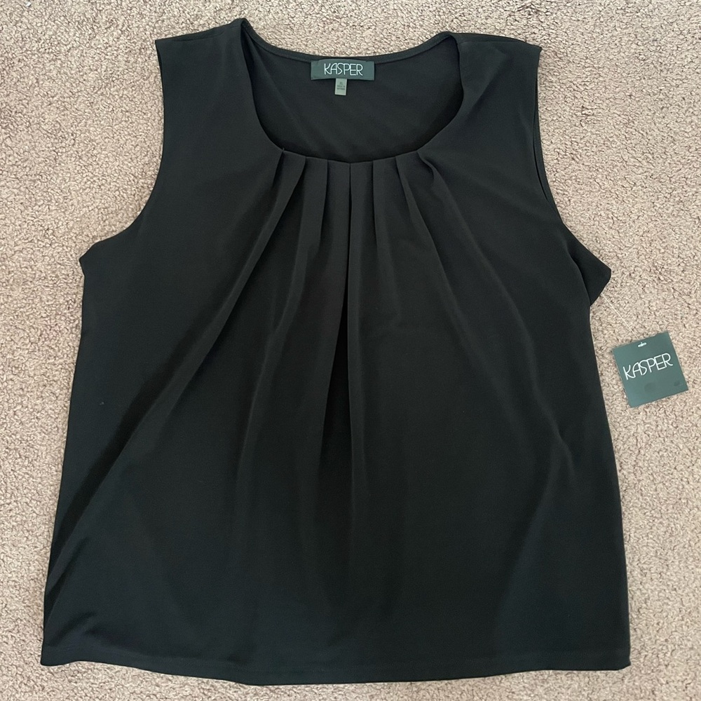 Brand New Kasper Sleeveless Blouse, Size XL
